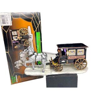 Vintage Lemax Spooky Town Undertakers Carriage 2000 Original Box 03322